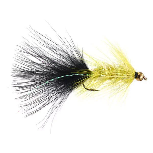 Wooly Bugger Cactus Chenille Fluo Yellow streamer trucha