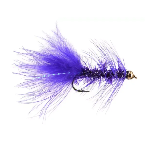 Wooly Bugger Cactus Chenille Purple streamer trucha
