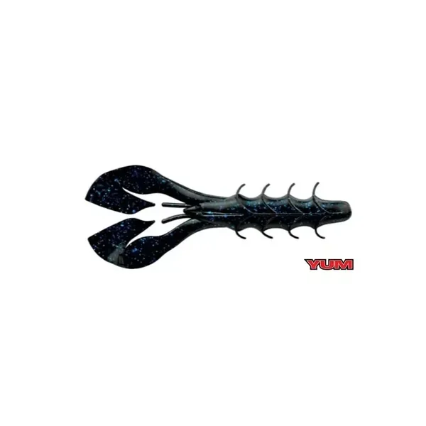 YUM Spine Craw 3.75" Black Blue